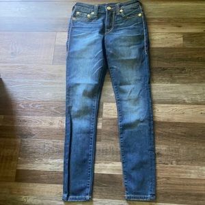 True Religion Halle Midrise Super Skinny 25 Jeans